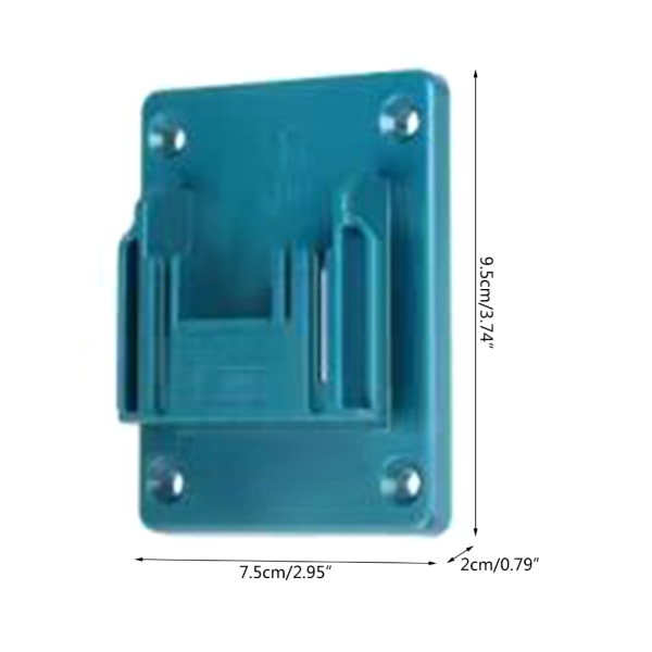 Set of 6 battery holders for Makita batteries: drill, wall mount for Makita drills 14.4V 18V wall storage tool