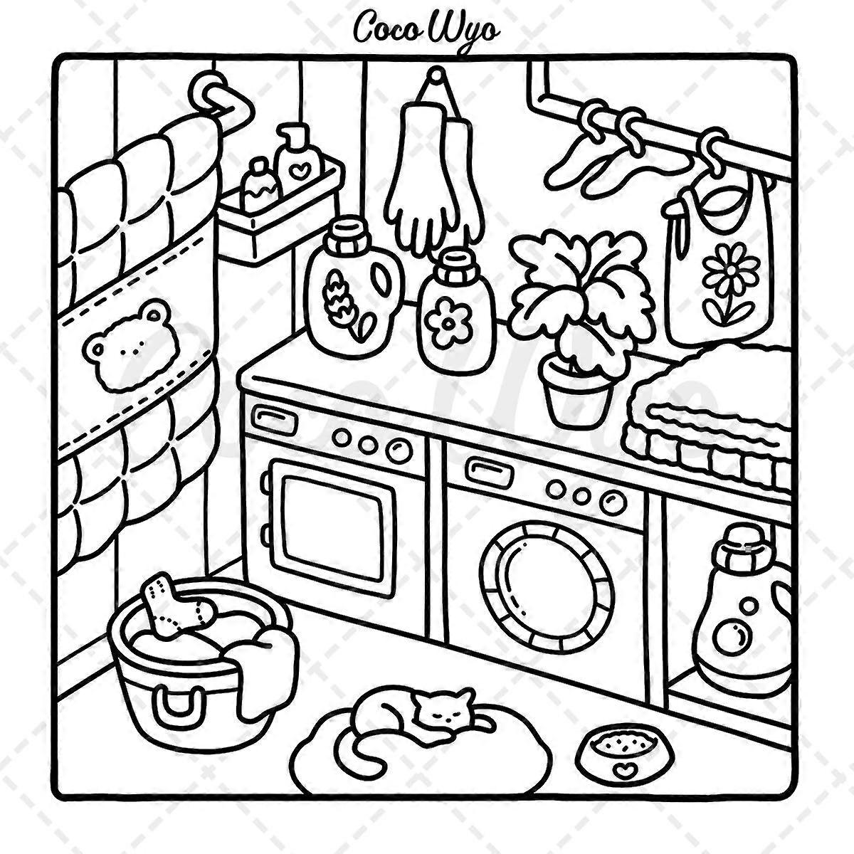 Coloring Book for Adults and Teens, Super Cute Patterns for Relaxation