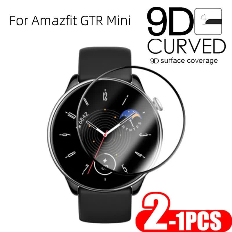 1-2 pcs compatible with Amazfit Gtr Mini Gtr 4 3 2 Pro 2E Smart Watch Full Cover Protection Cure Film Gtr3 Gtr4 Glass for Amazfit GTR 4 1 pc