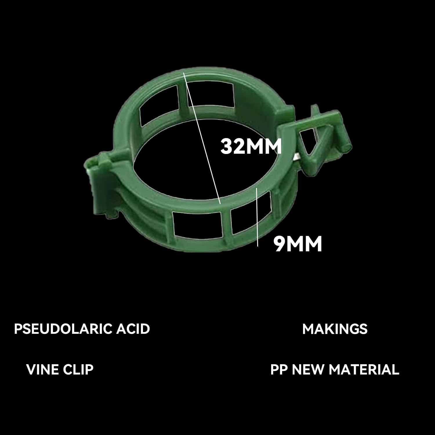 100/200/300pcs Plant Support Clips, Plant Clamps for Climbing Plants, Grafting Tools Upright Plant Growing Reusable (Green/White) Green Green 200pcs Green 200pcs