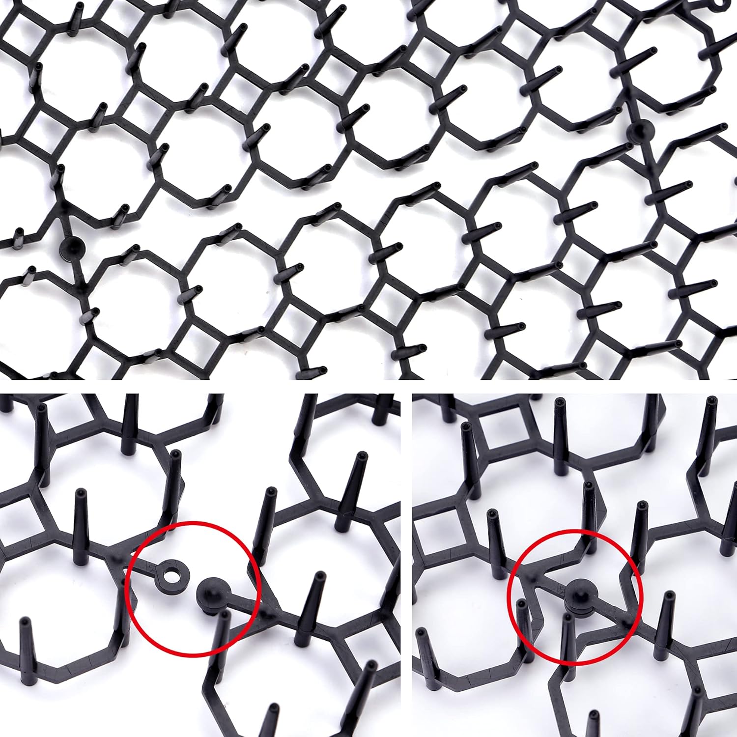 12 pcs 15 cm x 20 cm Spike Mat, Cat Scare with Spikes, Dog Mat, Plastic Net for Animals