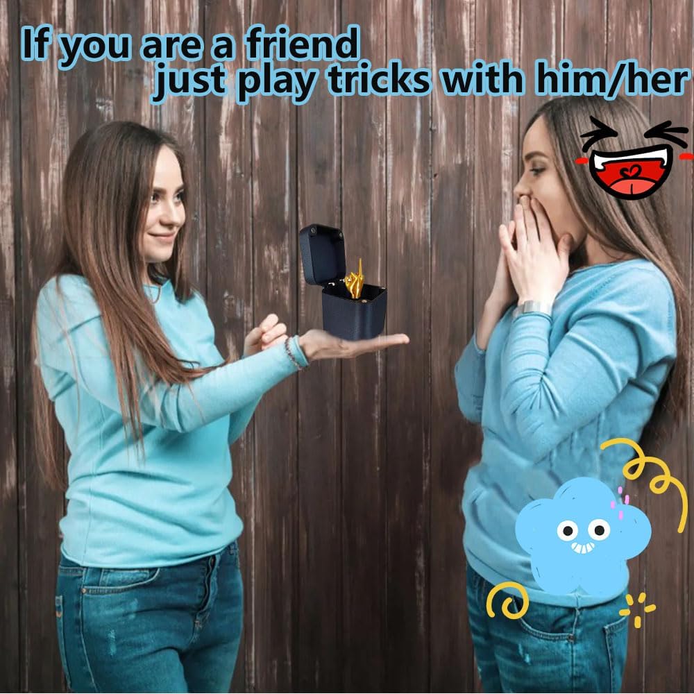 Middle Finger in a Box, Box of Middle Fingers, Middle Finger Surprise Gift, Joke Gift with Protruding Hand for Adults, for the Office (1 pc) 1Pcs