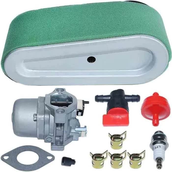 Air Filter and Carburetor Kit Compatible with Briggs Stratton 699831 799226 496894 498027 284707 286707 799728 and More Models