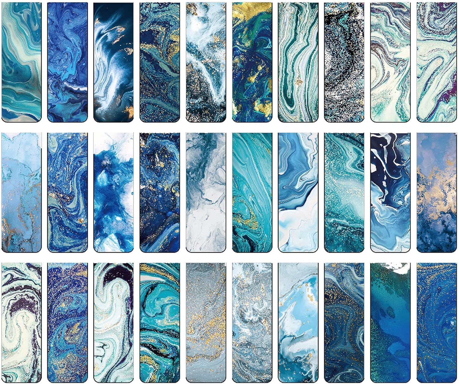 Magnetic Bookmarks, Magnetic Christmas Bookmarks, Colorful Magnetic Bookmarks for Kids, Page Markers, 30 Pieces