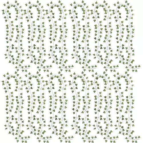 25 meters Ivy garland / Leaf garland - 2 m long Green