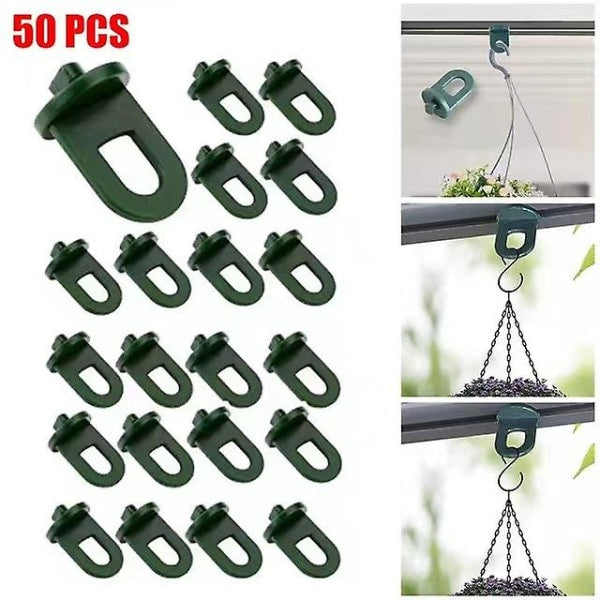 Greenhouse Clamps Set of 50 with Extra Strong Grip and Eyelets - The Best Trellis and Plant Holder for Your Greenhouse - Greenhouse Accessories
