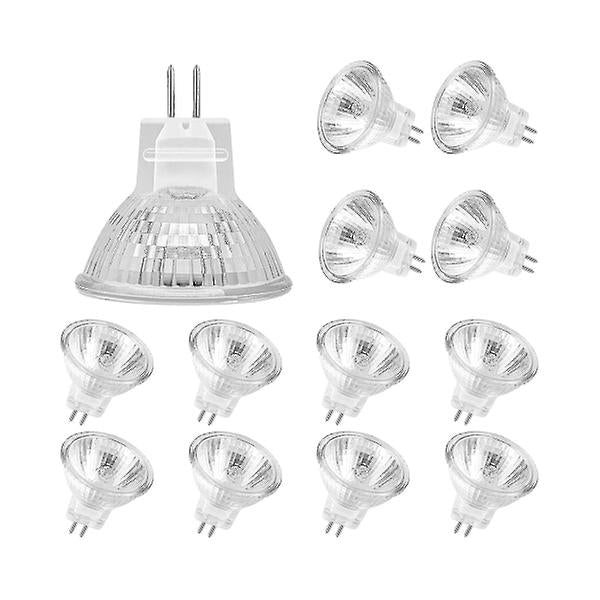 MR11 Halogen Bulbs (12-pack), GU4 Halogen Bulbs 12V 20W, MR11 GU4 Dimmable Bulbs for Ceiling Lighting - Perfect