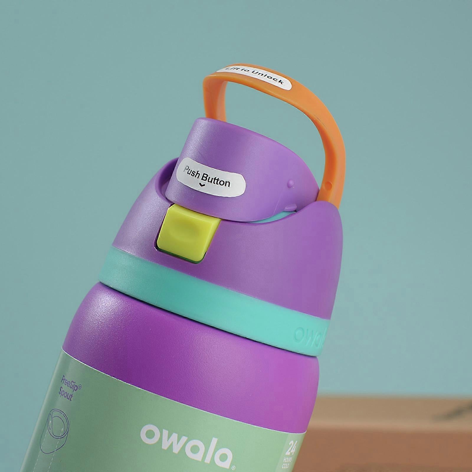Large 710ml Off-White Thermos Bottle for Adventure black and white