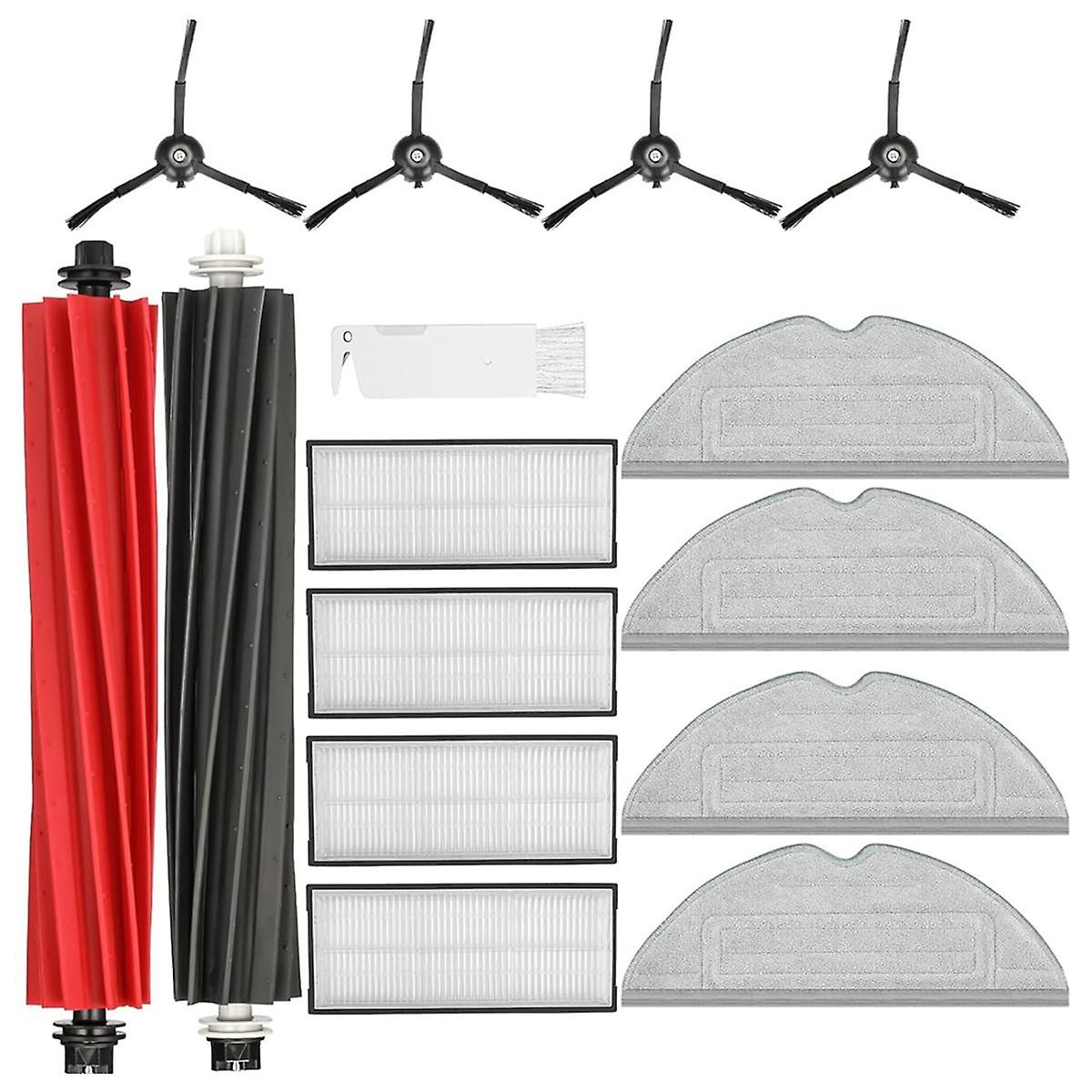 Main brush, HEPA filter, mop cloth, washable accessory set compatible with Roborock S8 / S8+ robot vacuum cleaner