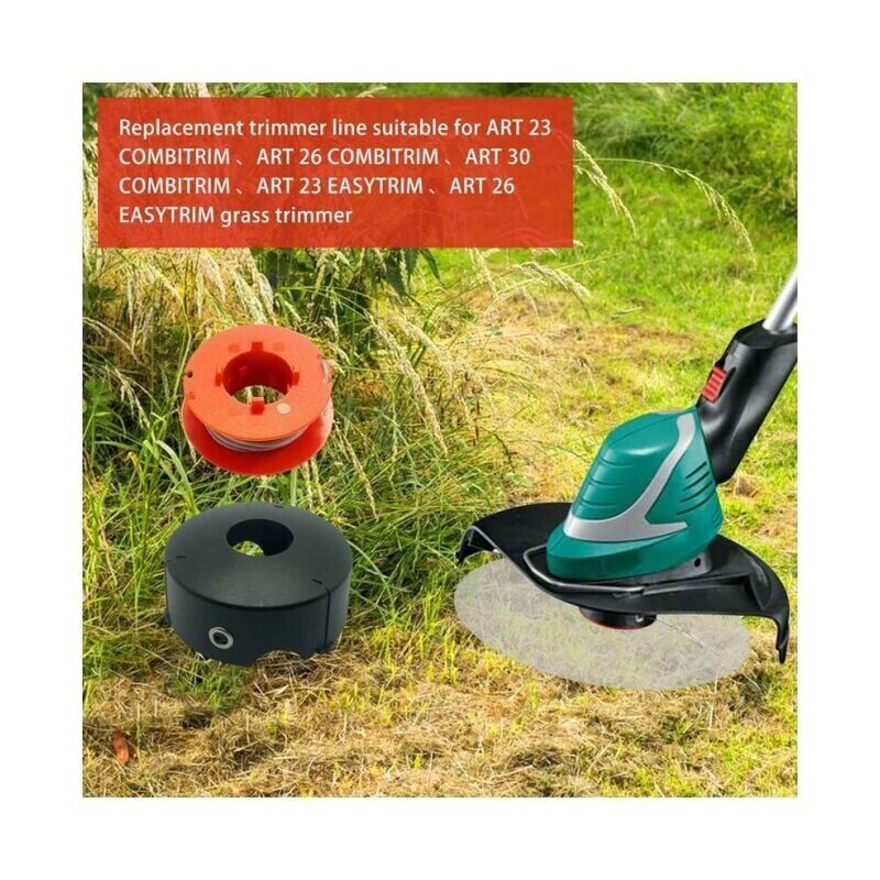 Bosch Art 23 26 30 Easytrim & Combitrim Wire Spool, 8M x 1.6mm, F016800175 (3 Spools + 1 Cover)