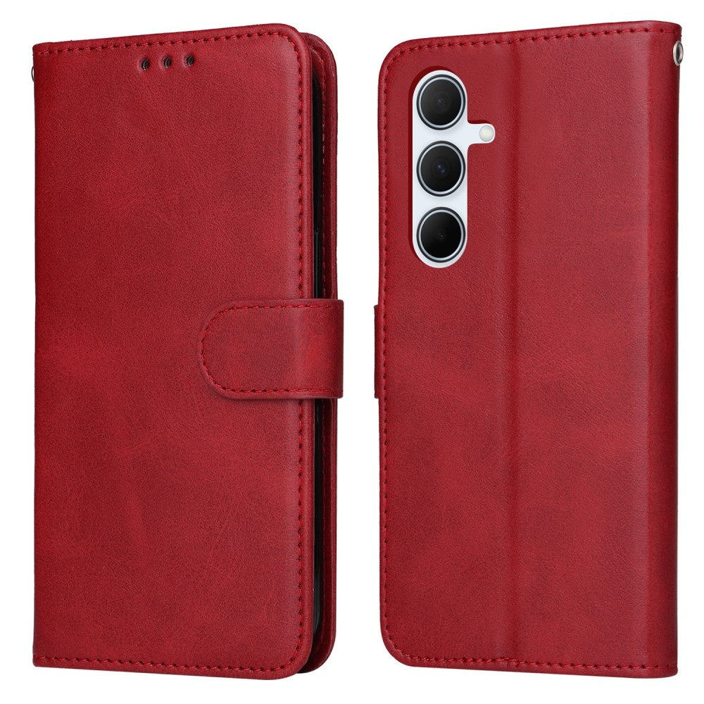 PU Leather Wallet Case Compatible with Samsung A56 5G - More Colors Available Red Red