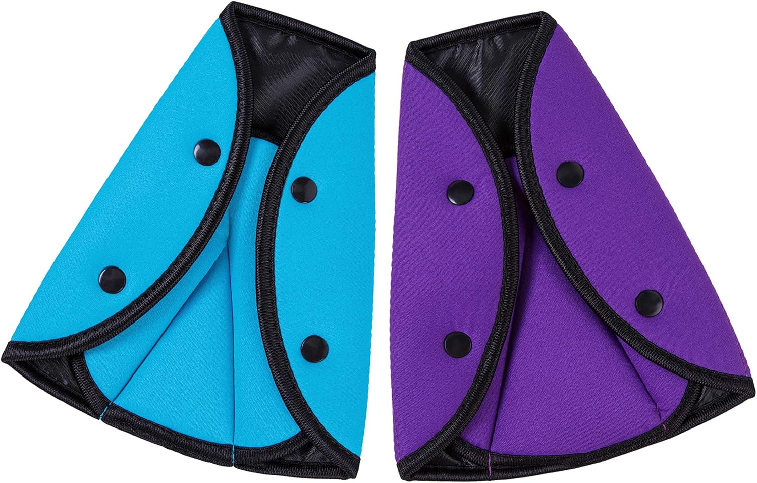 Seat Belt Adjuster - Car Seat Belt Protector (2 pcs, blue, purple)