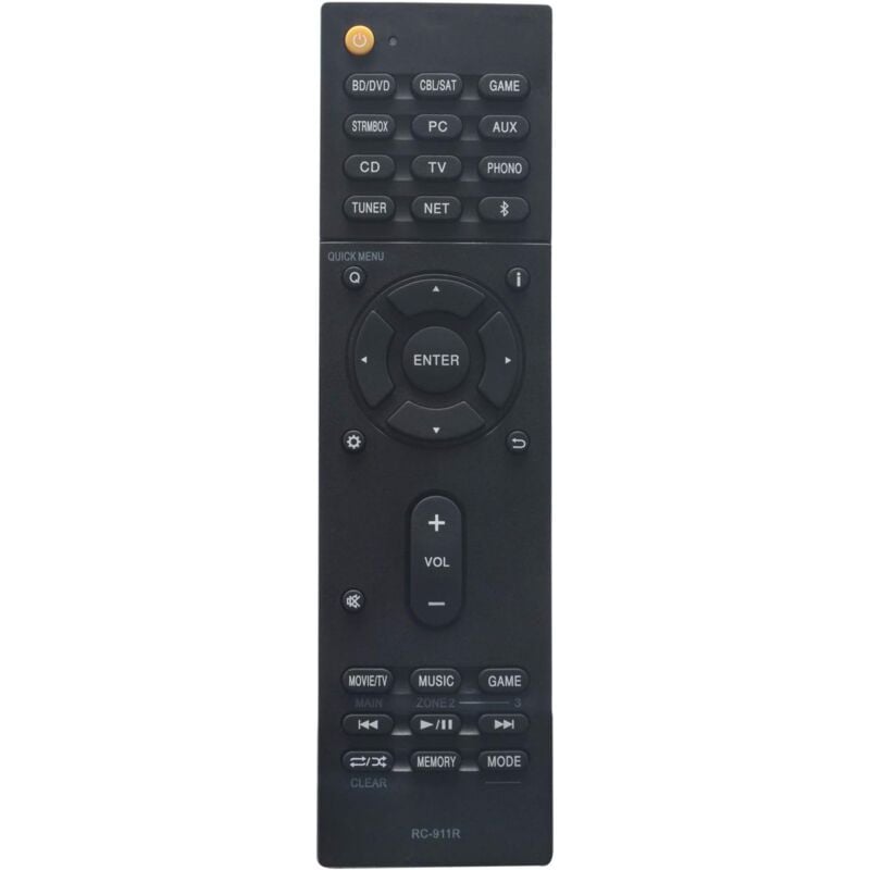 Onkyo Remote Control RC-911R for TX-NR578, TX-DS787, TX-NR777, TX-NR686, HT-S7805, TX-RZ720, TX-RZ610, TX-RZ710