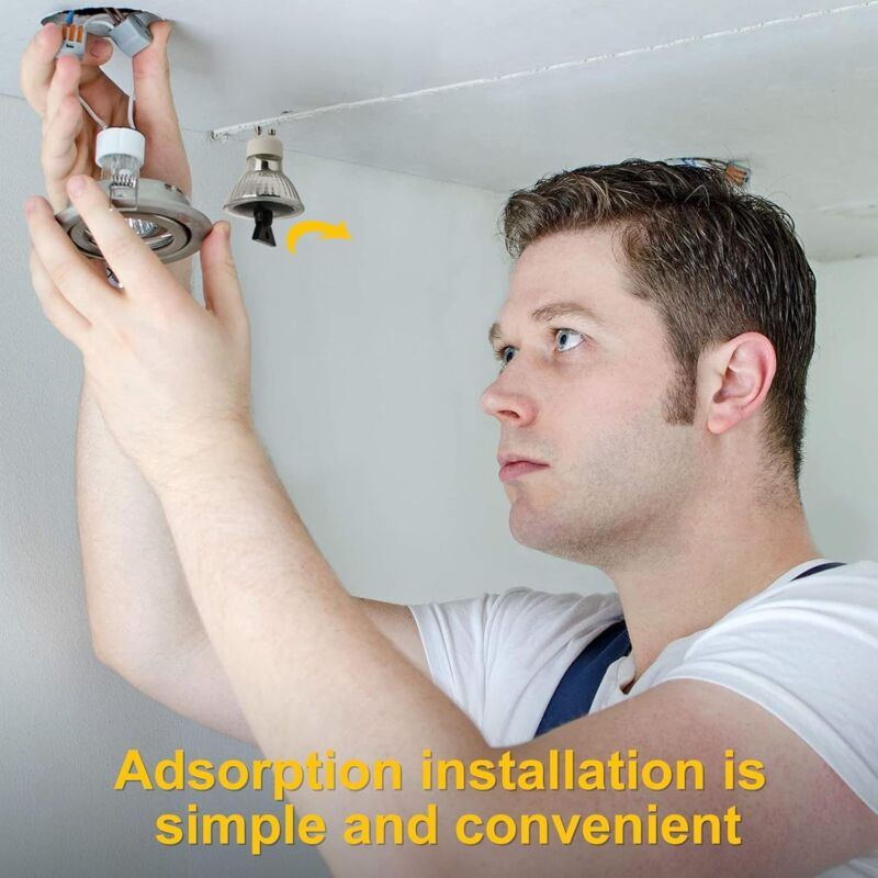 GU10 50W Incandescent Bulbs, GU10 Halogen Bulbs, AC 220V 50W Spot Light, GU10 Halogen 2-Pin Halogen Bulbs 35° Beam Angle 2700K, 6-pack