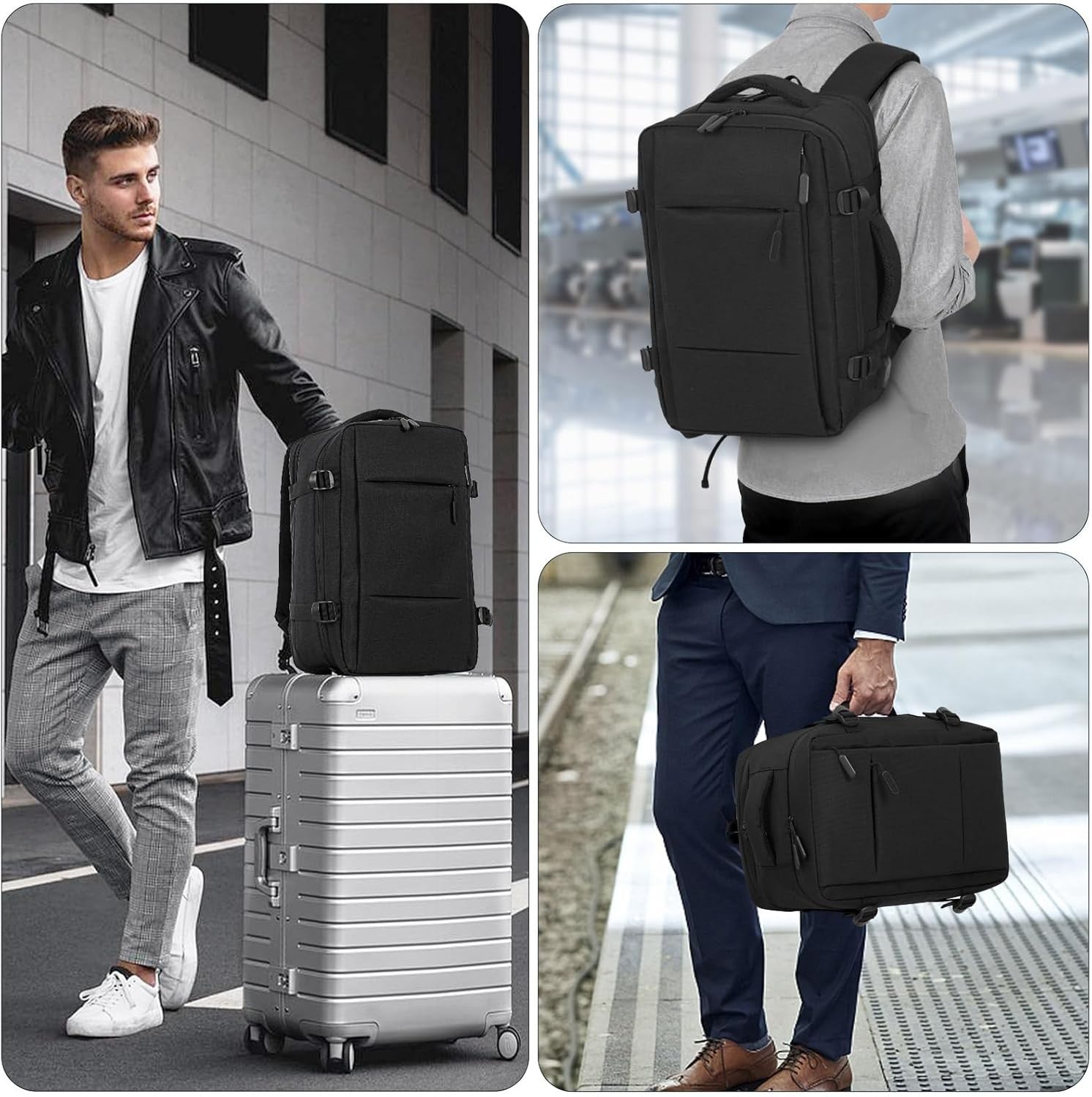 40x20x25 cm cabin bag backpack, ryanair cabin bag, cabin bag, travel backpack, laptop backpack for men and women-xindaren