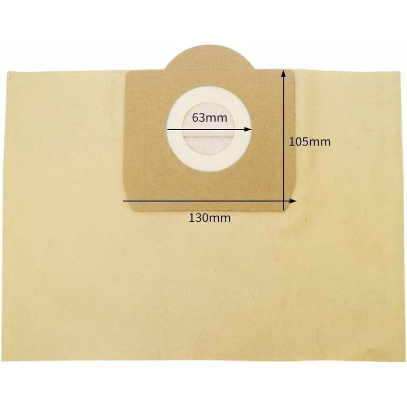 Karcher WD3 Vacuum Cleaner Bags, 5-pack straight vacuum cleaner bags for Karcher WD3, WD 3 Premium, WD3200, WD3500P, A2204, A2204, A2534, SE4001..