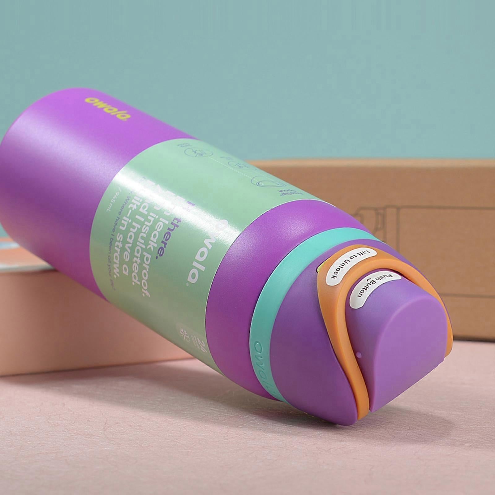 Large 710ml Off-White Thermos Bottle for Adventure lotus colorM