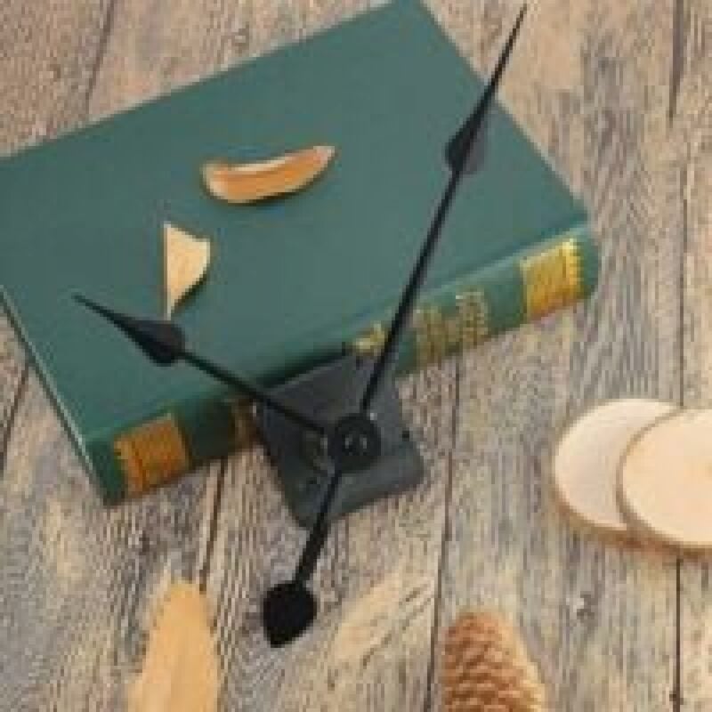 High Torque Clock Motor, Long Shaft and 7-Inch Spade Hands