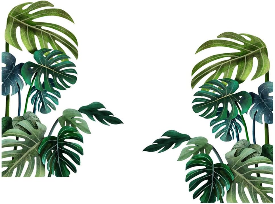 Green Plant Wall Sticker Tropical Wall Sticker, Plant Stickers, DIY