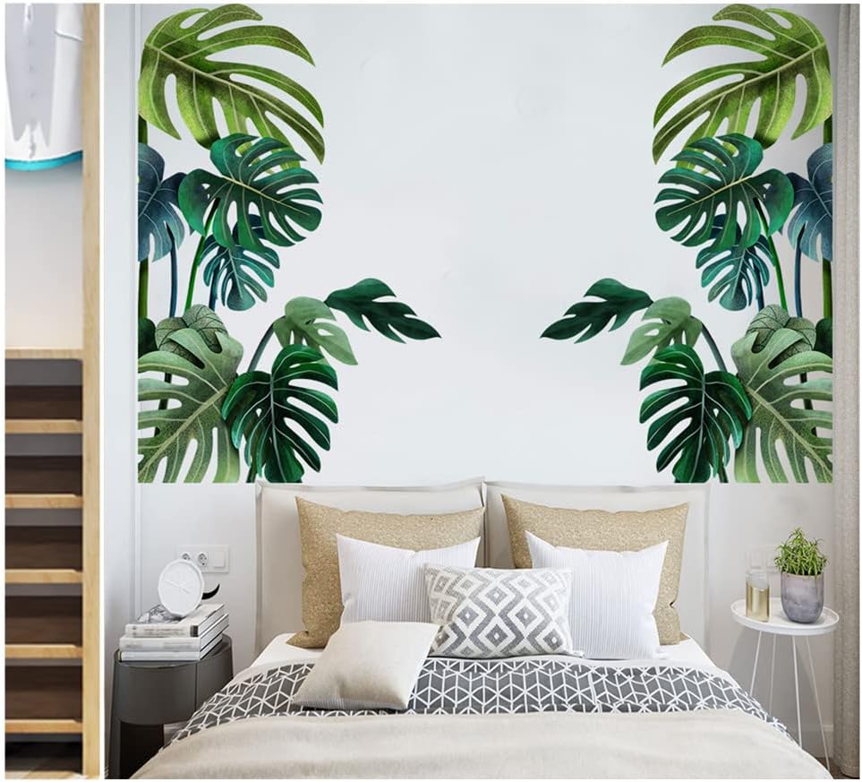 Green Plant Wall Sticker Tropical Wall Sticker, Plant Stickers, DIY