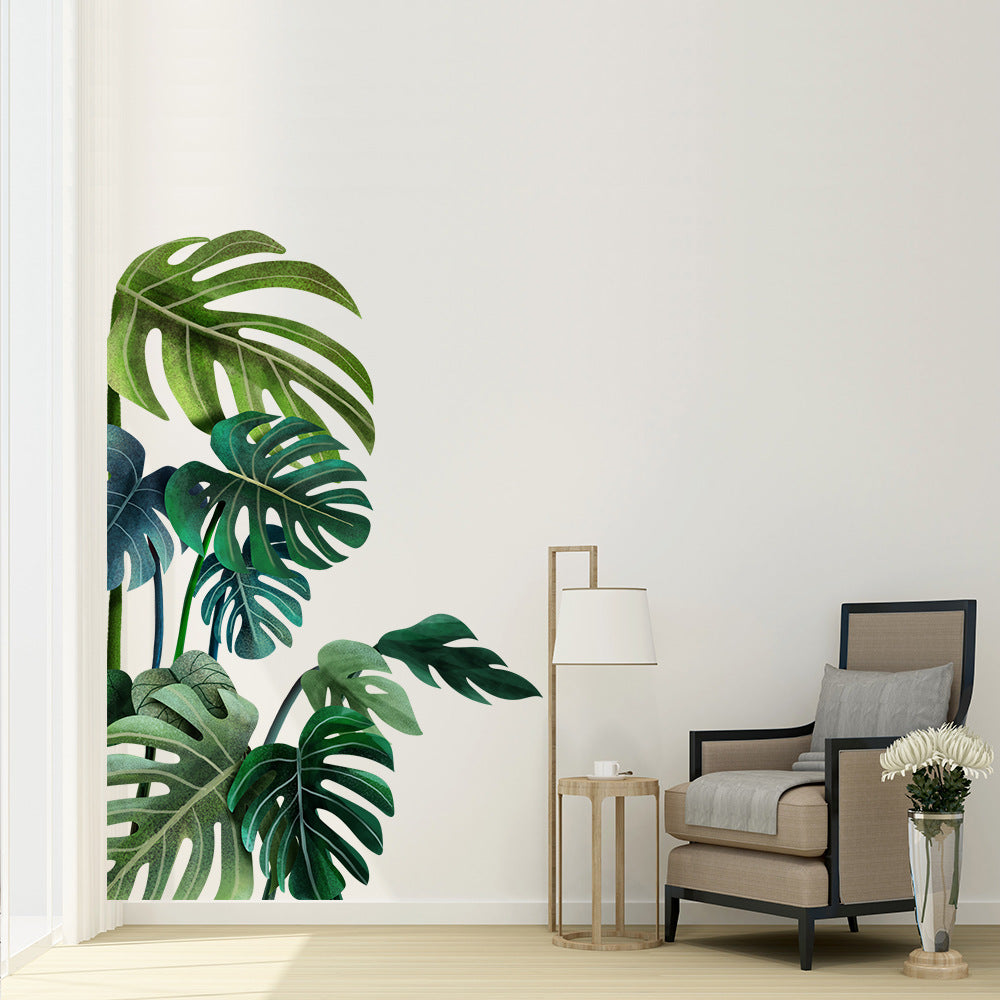 Green Plant Wall Sticker Tropical Wall Sticker, Plant Stickers, DIY