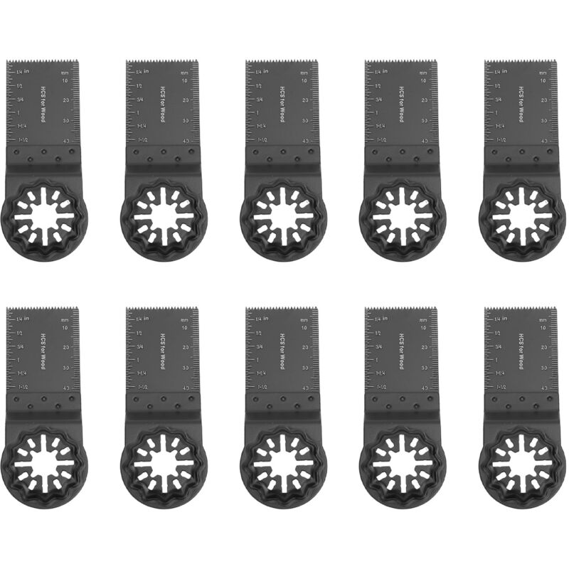 10pcs Oscillating Saw Blades, Oscillating Multitool Accessory Set, Universal Saw Blade for Dremel, Bosch, Makita, Fein