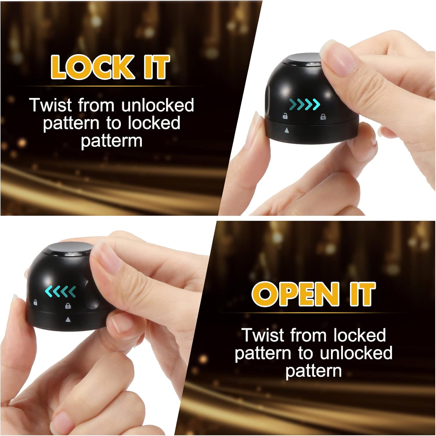 Champagne stopper, wine stopper, 4-pack, universal, reusable, silicone, sealed, leak-proof