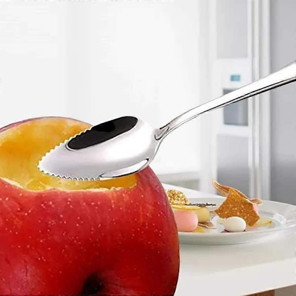 Stainless Steel Grapefruit Spoons, 6-Pack with Spikes