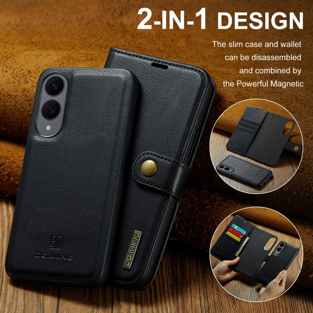 DG.MING 2-in-1 Magnetic Wallet Samsung Galaxy S25 Edge Black_max