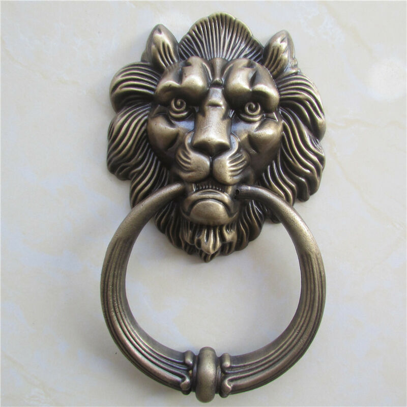Door Knocker Lion Head, Bronze - Classic and Elegant Design for Home Decor