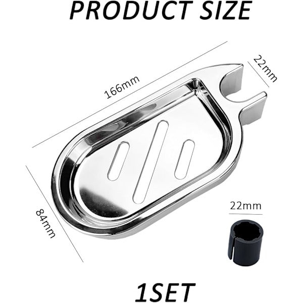 1pc shower rod soap holder, shower rod soap shelf, shower shelf, bathroom soap dish, shower soap dish, bathroom draining soap shelf