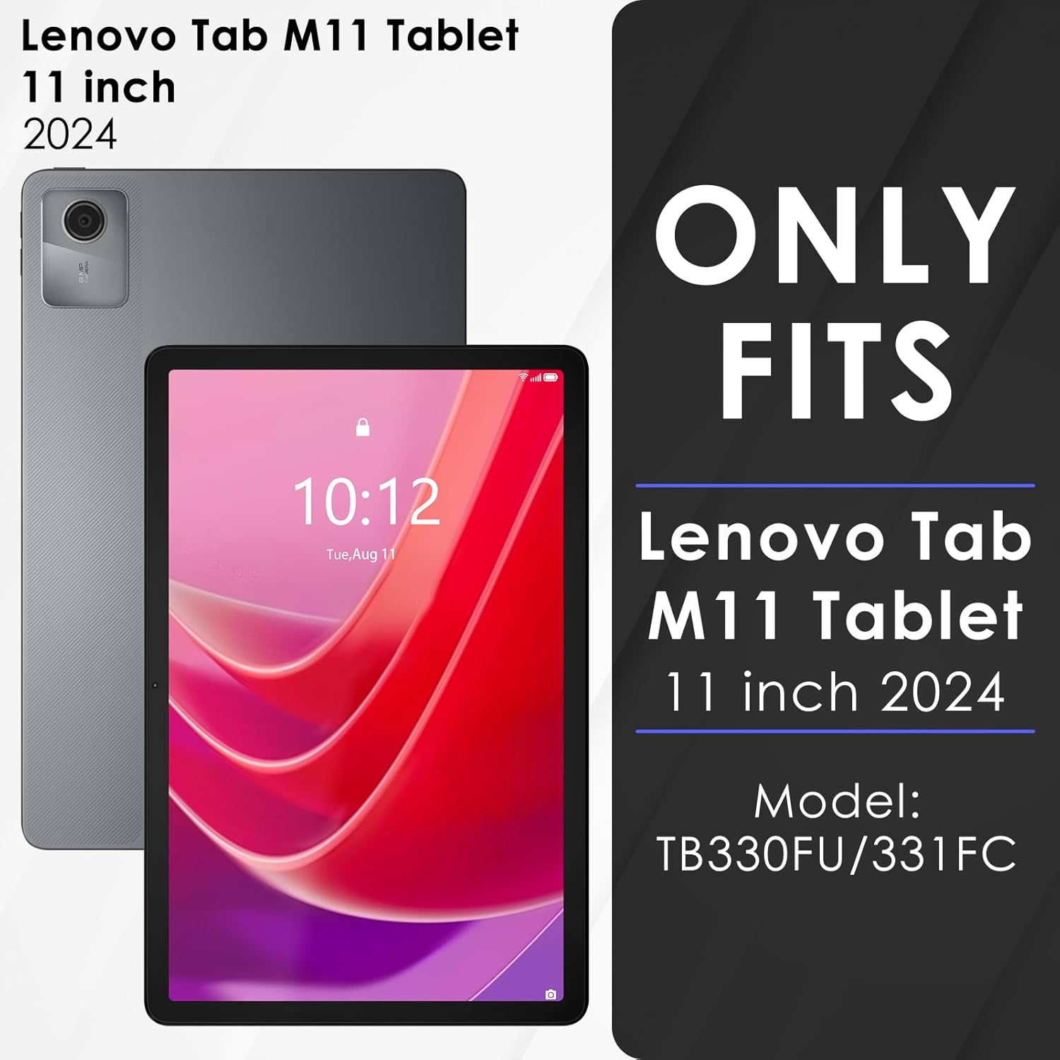 Black Case Lenovo Tab M11 KATUMO