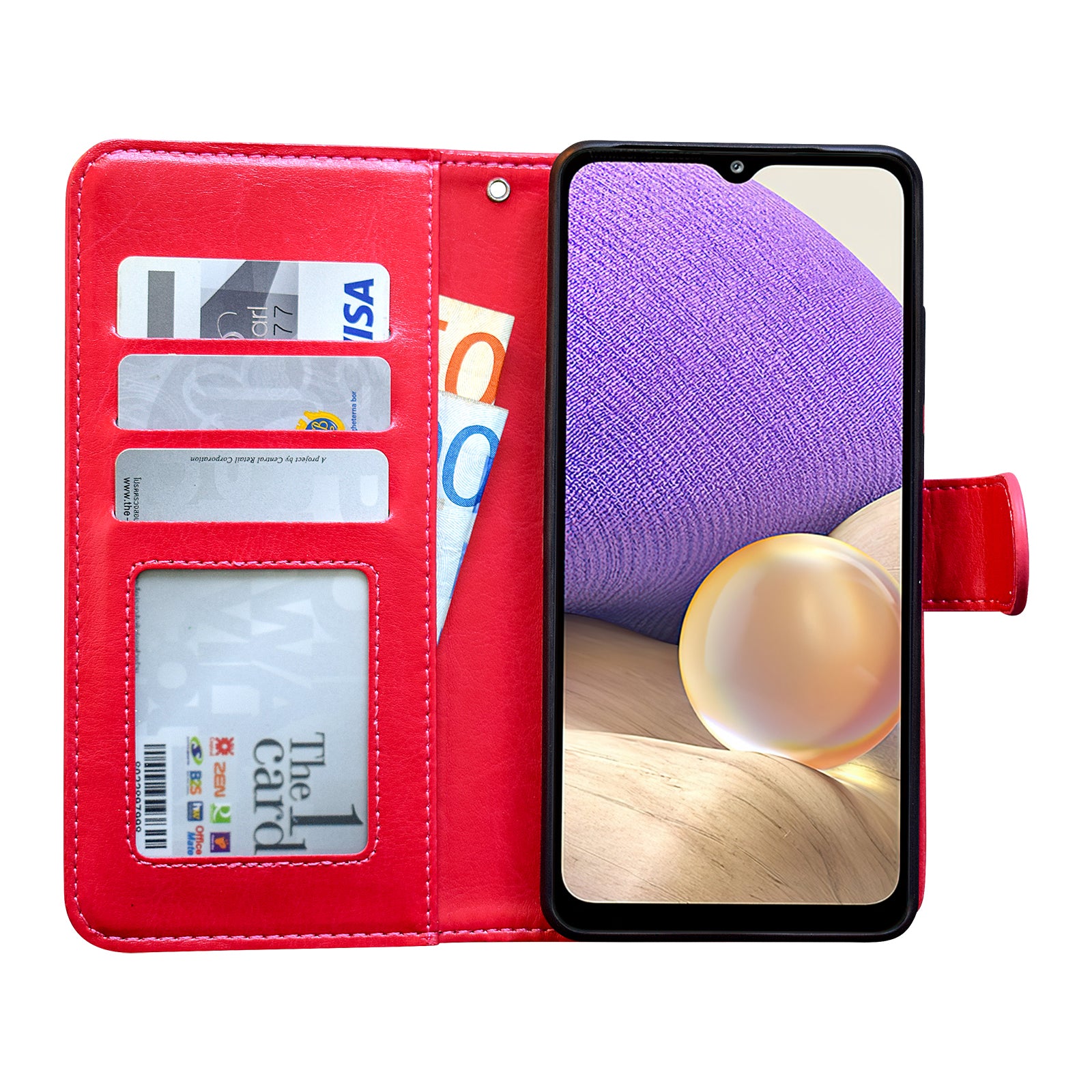 Samsung Galaxy A32 5G - Leather Case / Protection White_max White