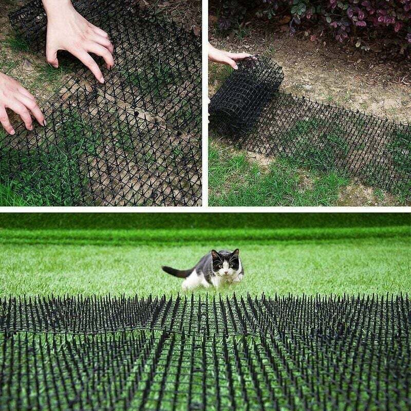 Anti-cat mat with barbed wire mesh garden anti-dog cat pet plastic anti-stick pet black 20028cm,Fonepro,de