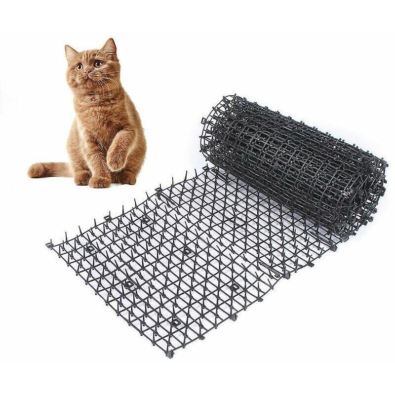 Anti-cat mat with barbed wire mesh garden anti-dog cat pet plastic anti-stick pet black 20028cm,Fonepro,de