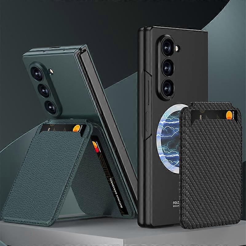 GKK Integrated Magnetic Foldable Card Slot Phone Case For Samsung Galaxy Z Fold7 5G Grey Grey