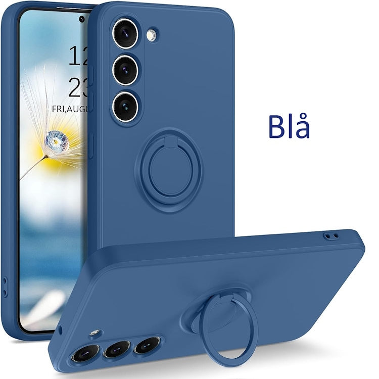 Samsung S23 - Choose Color Silicone Case Magnetic Ring Holder Green Green Green Green Green