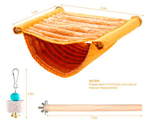 Hamster Hammock Rat Bird Parrot Hanging Warm Bed House Cage