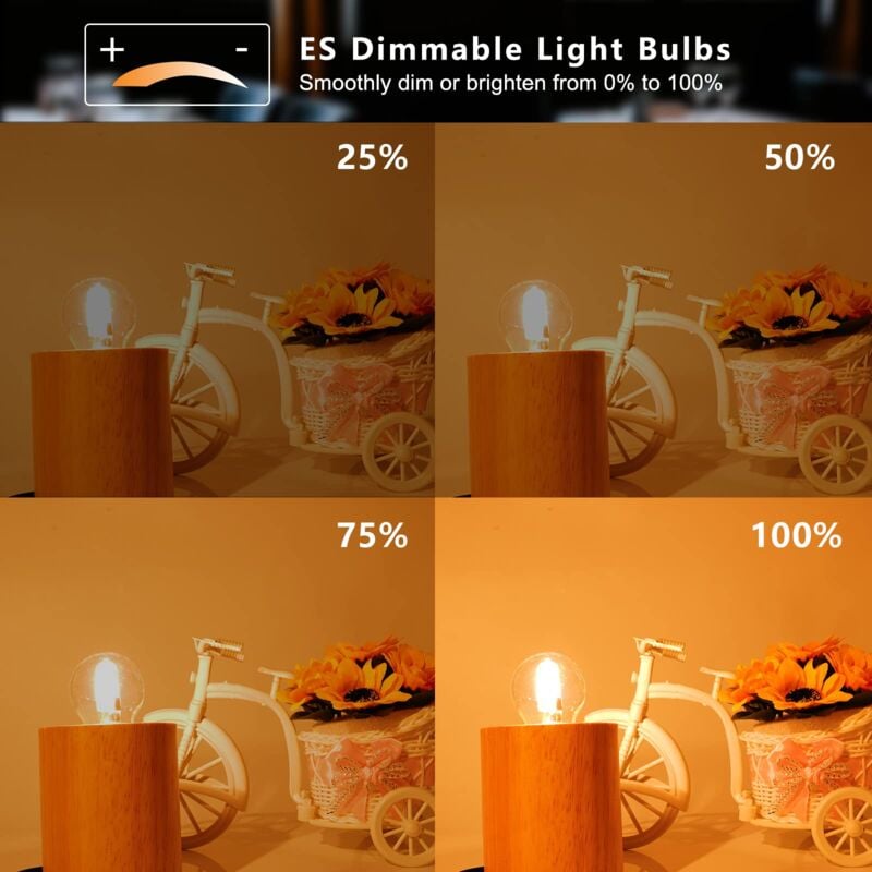 E27 Halogen Bulbs 28W G45 Glass Dimmable Warm White 2700K Golf Ball Shaped Bulb Edison Screw Lamp Clear Shade for Chandelier (6-pack)