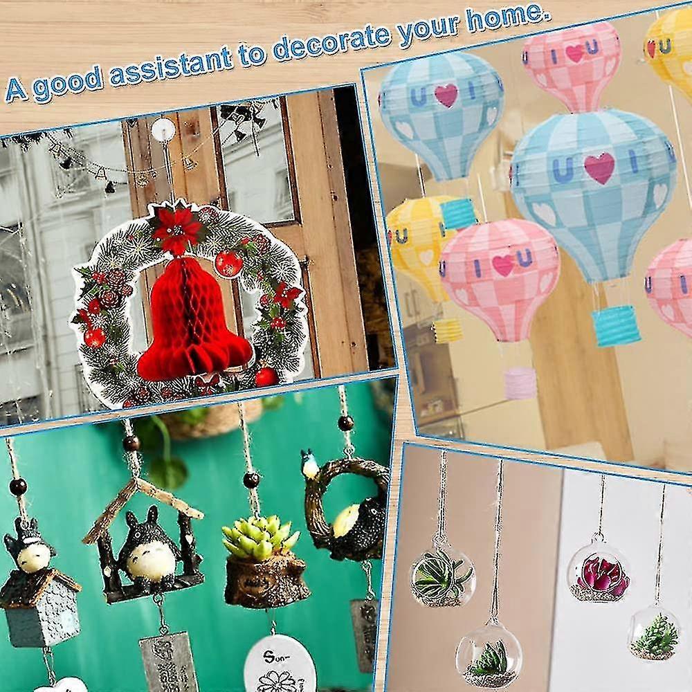 50 pcs Ceiling Hook Self-Adhesive Hook 20mm Plastic Hook Without Drilling Hook Ceiling Fixation Self-Adhesive Wall Hook Ceiling Suspension Hook Shibaod_max