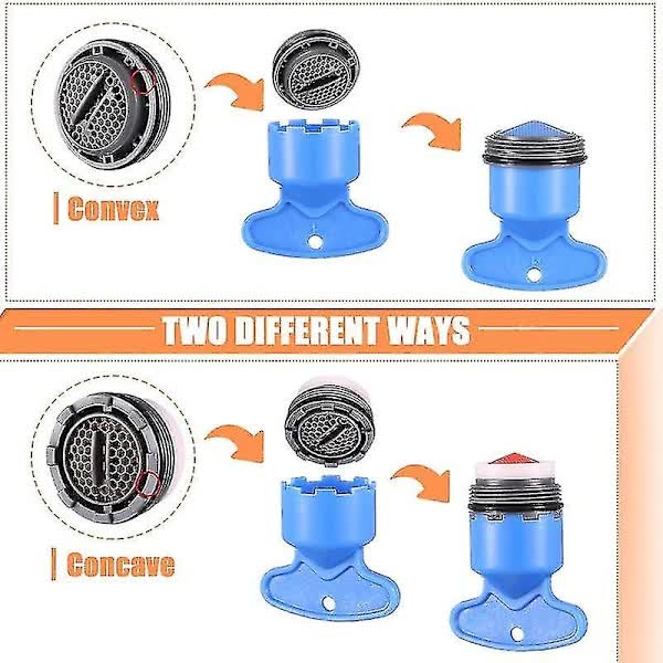 12pcs Faucet Aerator Replacement for Sink Aerator with 5pcs Faucet Aerator Key Removable Tool M16.5 18.5 21.5 24mm...