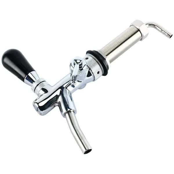 |NN| Ocean Adjustable Beer Faucet with Ball Valve - Disconnects Liquids