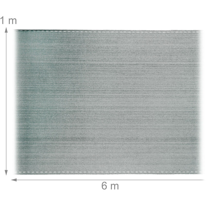 Fence fabric, privacy screen for garden fences & balcony railings, HDPE fabric, UV-stabilized, weatherproof, 1x5m, green