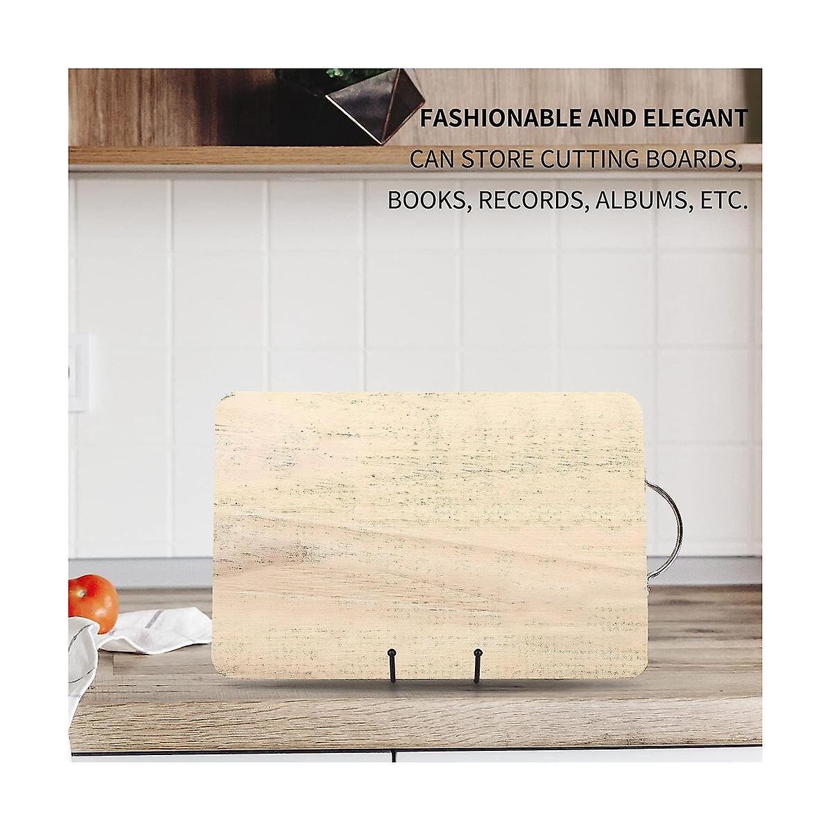 {CA} 8 inch black metal plate stand plate holder for picture, decorative plate, book