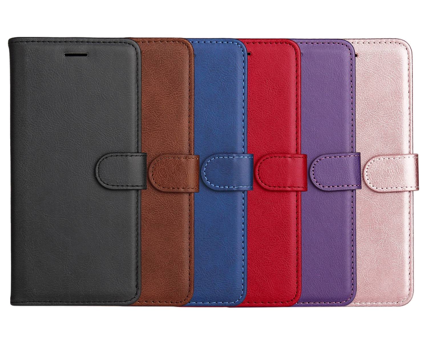 SKALO Xiaomi Redmi A5 4G PU Leather Wallet Case - More Colors_MGF Red Red