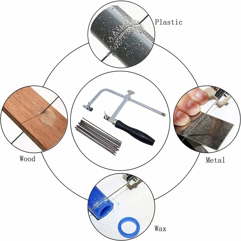 Adjustable Jeweler's Saw with 144 Blades - Professional Equipment for Jewelry Making