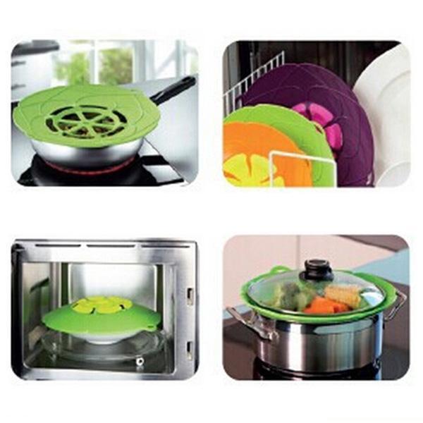 2-pack Silicone Overcooking Protection / Multi-Cover - Multiple Colors Green Green