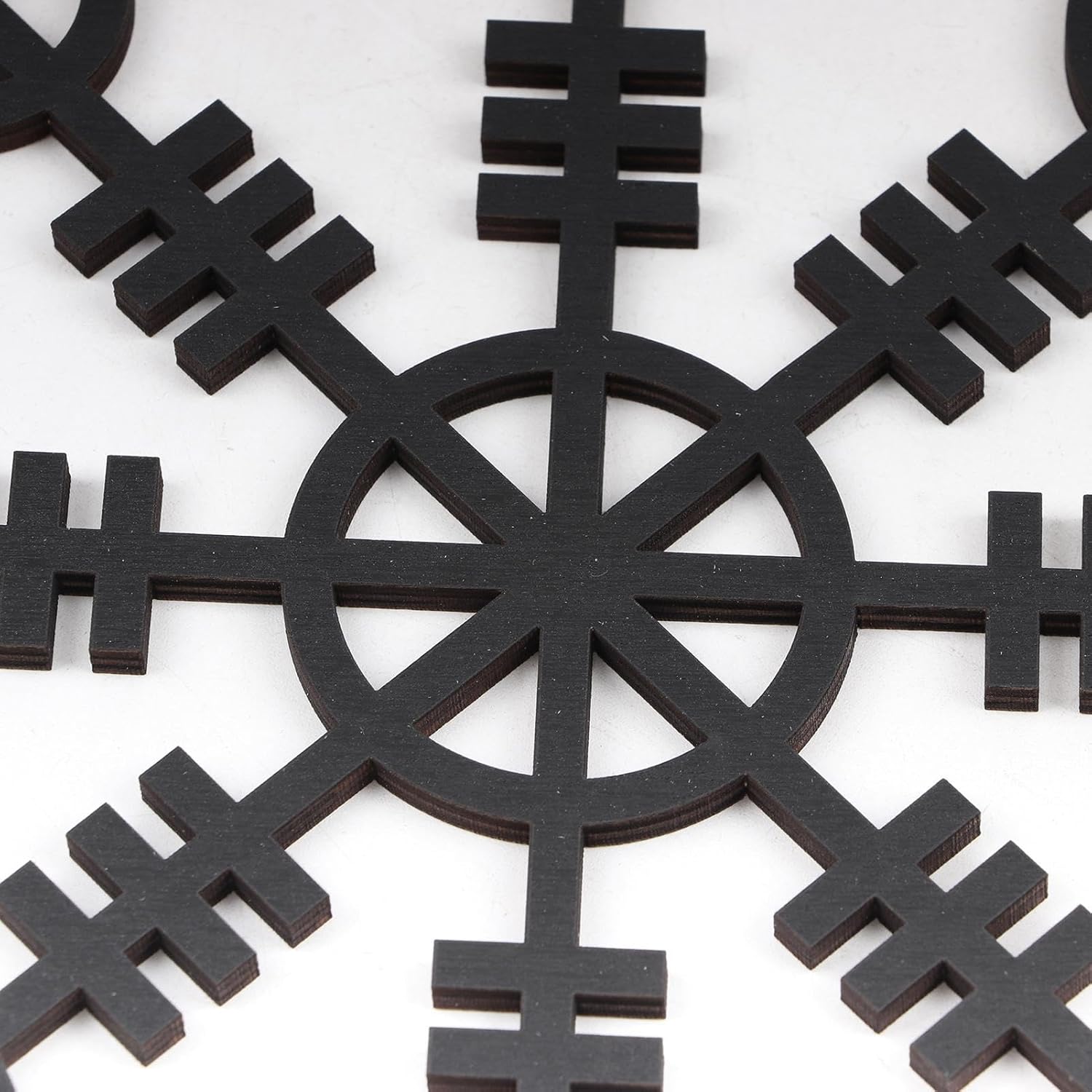 Metallic Viking Wall Art | Nautical Nordic Compass Decor for Bedroom or Living Room