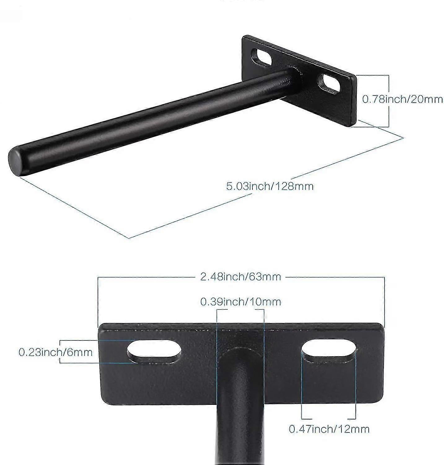 pcs Floating Shelf Bracket, Invisible Metal Shelf Bracket, Heavy Duty Hidden Shelf Bracket, Invisible Shelf Bracket for Wood