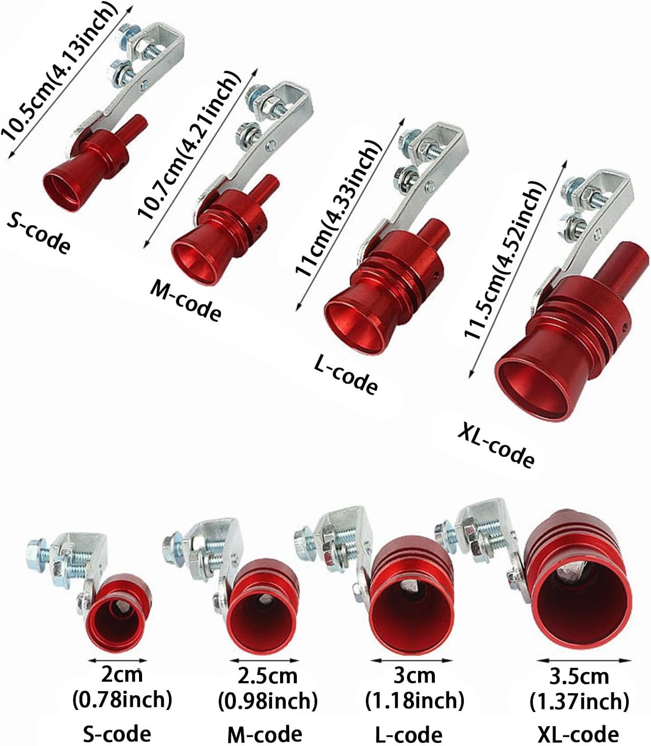 Lightweight Turbo Exhaust Whistle, Car Exhaust Pipe Sound Amplifier XL